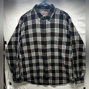 Wrangler Jeans Co. Mens Large Western Shirt  Long Sleeve Plaid